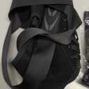 Slim-Fit Ankle Brace for Sprained Ankle, Quick Lace Up Ankle Support for Women Men with 2 Auto-Shaped Pads, Air Fabric Cool Ankle Stabilizer for Injury Recover, Running,Sports, XL(14-15)