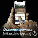 WTACTFUL Touch Screen Motorcycle Tactical Gloves for Men Airsoft Paintball Gear MTB Bike Cycling Cross-Country Motorbike ATV Hunting Hiking Riding Driving Work Outdoor Full Finger Gloves XL Camo
