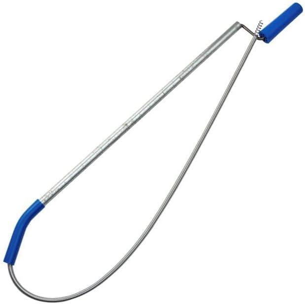 Toilet Auger, Toilet Snake Drain Clog Remover Tool, Drain Cleaning Tool 3/8"" - Durable, Rust-Resistant & Multi-Size for Household Clogs (338), Blue, Silver  