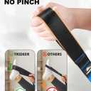 Trideer Stretching Strap for Physical Therapy, Non-Elastic Yoga Strap with 10 Loops, Durable Nylon Stretch Bands for Exercise, Pilates, Gymnastics, Leg Stretcher with Guidance