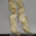 2 Packs Long Braided Ponytail Extensions with Hair Ties Natural Soft Synthetic Hair Piece for Black Women Straight Wrap Around Hair Extensions Ponytail (613, 24 Inch (Pack of 2))