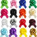 16 Pcs Pull Bows for Gift Wrapping,6 Inch Gift Bows for Presents,Birthday,Anniversary,Party,Christmas,Wreath,Holiday Celebration Gift Decoration (16Pcs Mixed Color)