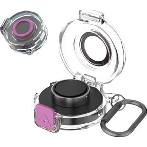Case Cover for Oura Ring Gen3 Charger, Smart Ring Charging Case with Premium PC Material, Portable Charging Box Cover for Smartring, Protective Shell with Scratch and Drop Resistant,Purple