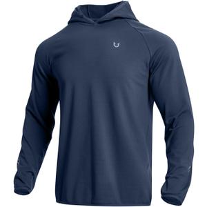 NORTHYARD Men's Running Hoodie Lightweight Fleece Workout Pullover Long Sleeve Cold Weather Hooded Sweatshirts Athletic Gym (Large, Darkgrey)