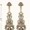 BABEYOND 1920s Accessories for Women - Flapper Headpiece Feather Great Gatsby Accessories for Women Pearl Necklace Gloves (Black Gold)