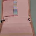 Bible Cover Case for Women Pink Leather Floral Bible Storage Bag with Highlighters Tabs for Girls Bible Study Supplies Accessories Christian Gifts (One Size)