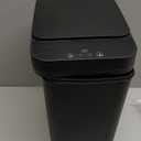 Yatmung Touchless Bathroom Trash Can - 2.5 Gallon Smart Trash Can Sensor Motion - Skinny Trash Bin with Lid - Electric, Narrow, Plastic, Auto Open - Small Slim Automatic Garbage Can (Black)