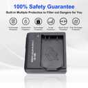 MH-61 Quick Battery Charger for Nikon EN-EL5 Battery, Compatible with Coolpix 3700, 4200, 5200, 5900, 7900, P3, P4, P80, P90, P100, P500, P510, P520, P530, P5000, P5100, P6000, S10 Cameras