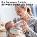 YOHKOH Glass Baby Bottles with Slow Flow Nipple, Newborn Anti-Colic Feeding Bottles for 0+ Months, Wide Neck, Borosilicate Glass, Clear, 5oz (Pack of 2)