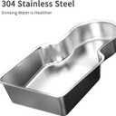 RIZZARI Stainless Steel Pet Water Feeder: 7.5L Automatic Leak-Proof Gravity Dispenser for Senior Dogs with Spine Problems - with Filter - Living Room Bedroom Use