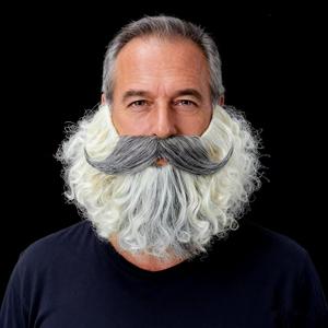 Costume Beard and Mustache for Men - Facial Hair Dress Up Fun Fake Beard for Halloween Cosplay Party Costume Beard and Mustache for Men - Facial Hair Dress Up Fun Fake Beard for Halloween Cosplay Party