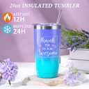 Thank You Gifts for Women, Employee Appreciation Office Gifts for Coworkers, Christmas Gift Baskets for Employees Teacher Nurse Boss Mom Her w/Canvas Tote Bag Acrylic Decor