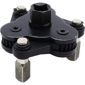 Adjustable Oil Filter Wrench 2-3/8 to 3-3/4 inch 60-95mm Universal Oil Filter Removal Tool 3/8 inch Drive Cap Style Oil Filter Tool