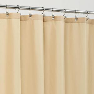 ALYVIA SPRING Long Fabric Shower Curtain Liner Waterproof - 72" x 74", Soft & Lightweight Longer Shower Curtain with 3 Magnets, Machine Washable - 72x74, Khaki