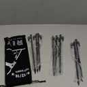 8 Pack Tent Stakes Heavy Duty 12 inch Steel Tent Pegs for Camping Unbreakable and Inflexible (Black)