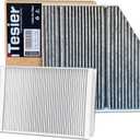 cabin air filter kit fits Mercedes GLC300 (2015-2022), C300 (2015-2023), E300 (2017-2019), E400 (2018), E350 (2020-2023), E450 (2021-2023), Replaces OEM 2058350147&1668300218