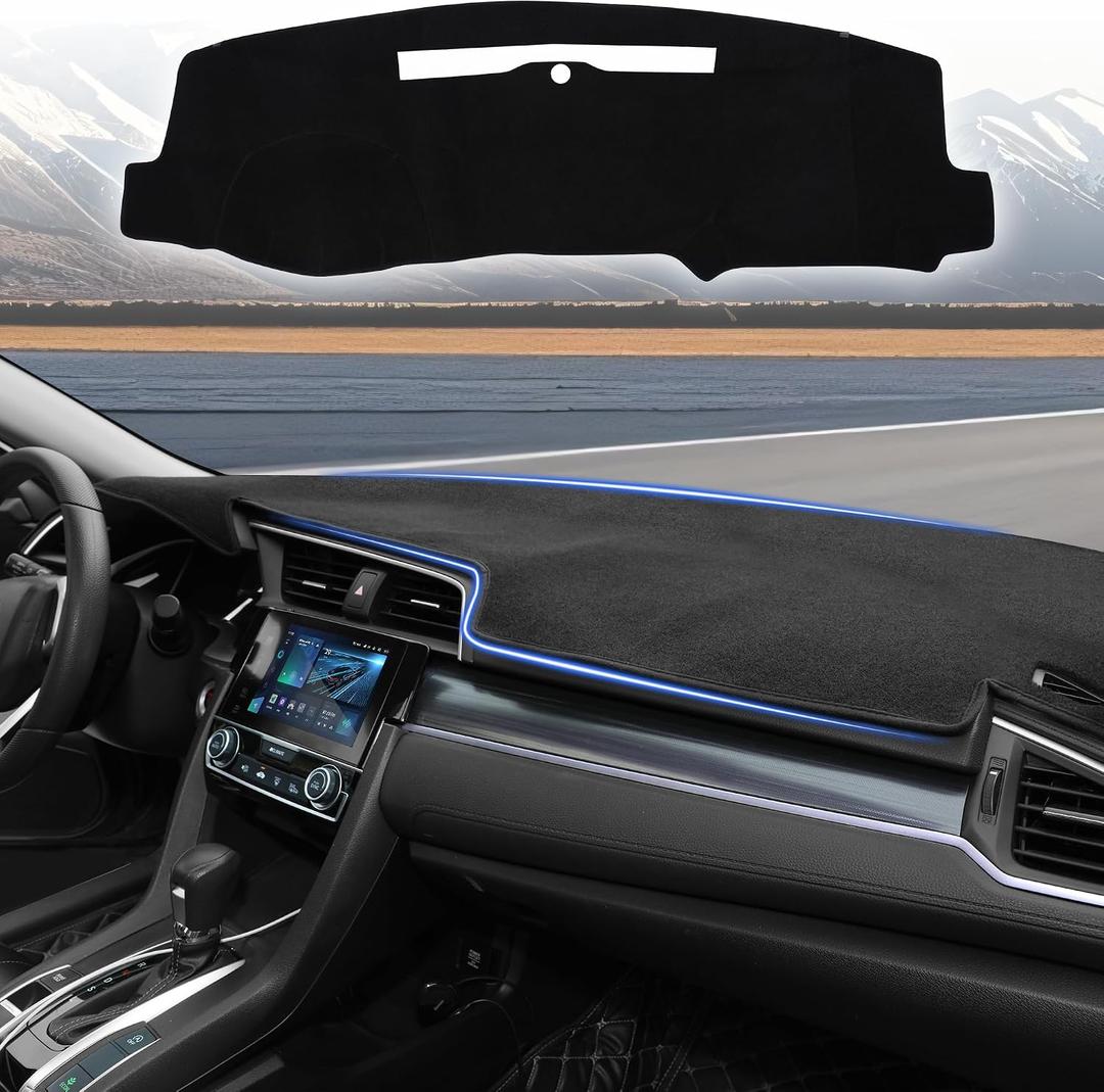 YYCKE Dashboard Dash Cover Mat for Che-vrolet/Chevy Silverado 2014-2018 | Accurate Cutouts, Protect Dashboard from UV Rays, Reduce Glare, Heat Resistan, Easy to install
