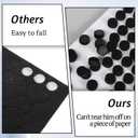312Pcs Small Felt Pads for Coasters Bottom Dots 3/8" Felt Cabinet Door Bumpers Cushion Dots Adhesive Felts Furniture Pads Round Furniture Feet Floor Protectors for Chair Legs Hardwood Floors, Black
