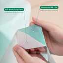 2 x Toilet Seat Covers Disposable for Toddlers & Adults,14 Pcs Keep Warm Extra Large Thickening Waterproof,Portable Package for Travel,Kids Potty Training (green&white)