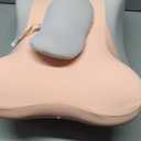 Memory Foam Ergonomic Wedge Pillow & Reading Pillow  Orthopedic Support for Neck, Back & Legs  Ideal for Sleeping, Elevating & Pressure Relief  Removable Washable Cover (Standard, Pink/Grey)