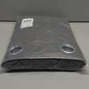 NICETOWN Grey Blackout Patio Sliding Door Curtains 84 inch Length, Grommet Room Divider Thermal Insulated Curtain Drapes for French Door/Living Room (Gray, W100 x L84, 1 Panel)