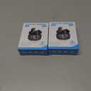 2 x Studio-Quality Wireless Ear Buds with Deep Bass & Enhanced Audio Clarity, Bluetooth 5.4, 10-Year Lifespan Earbuds, ENC Noise Cancelling Calls, Secure Fit Memory Foam Tips, IPX6 Waterproof (Black)