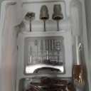 Cordless Nail Drill 35000RPM, Portable Electric Nail File for Acrylic Gel Nails, Professional Manicure Pedicure Kit, Rechargeable Pedicure Tools for feet with LCD Display, Low Noise Low Vibration (Rose Gold)