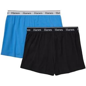 Hanes Originals Sleep, Comfywear Lounge, Pajama Shorts for Women, 2-Pack, L