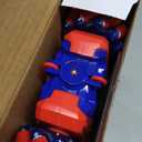 Spider Remote Control Car, 2.4Ghz RC Cars with Headlight Double Sided Off-Road 360 Rotating Rechargeable 4WD RC Stunt Car Indoor Outdoor Spider Toys for Boys 4-6 5-7 8-13 (Single Control Red)