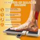 Ankle Balance Board for Ankle Strengthener, Physical Therapy, Plantar Fasciitis Relief, Balance Training, Stability Exercises, Attached Instruction Manual