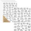 1000 PCS Bible Verse Stickers, Clear Inspirational Pray Stickers Encouraging Scripture Decals Jesus Christian Religious Faith Labels for Scrapbooks Bottles Computer Planner Diary Album Kids Adults