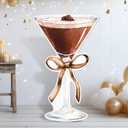 4ft Espresso Martini Birthday Decorations Brown a Tini Bit Older Party Cardboard Cutouts Birthday Party Background Decor for Women Bar Wedding Bachelorette Bridal Shower Supplies