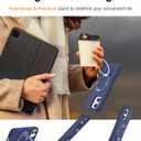 STERKER 360 Rotatable Stand Compatible with iPhone 17 Case with Magnetic [Military Grade Drop Tested][Adjustable Kickstand] Ring Holder Silicone Slim Back Soft Edge, Blue