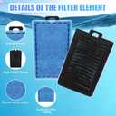 BOXOB 10pcs Rite-Size E Filter Cartridges Replacement for Marineland Emperor PRO 450 280 400, Aquarium Filter Accessories for Fish Tank Multi-Stage Filtration
