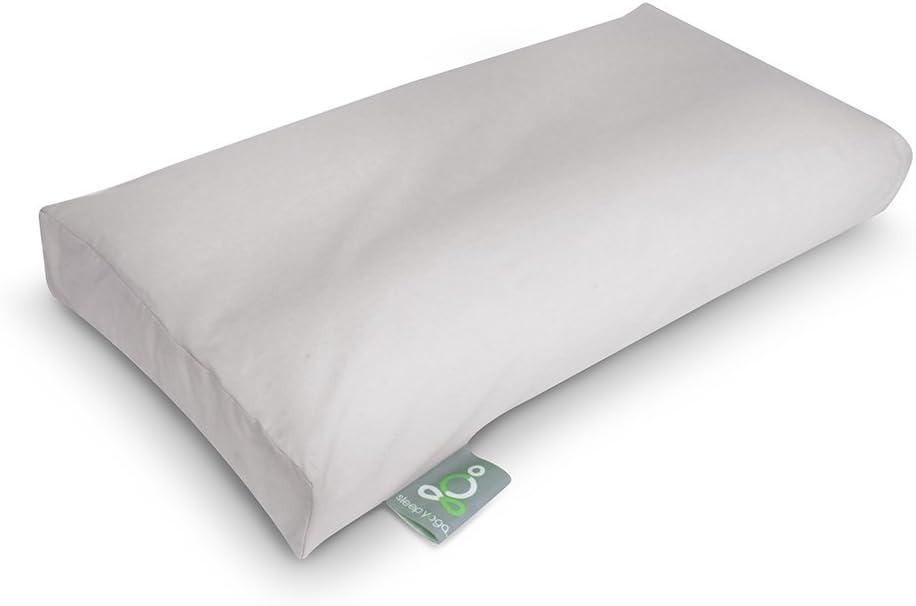 2-Pack Pillow Cover Case for Sleep Yoga Knee Pillow (Grey)26"L x 13"W