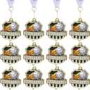 Medals with Neck Ribbons Soccer Awards Medals Baseball Team Awards Softball T-Ball Flag Football Trophy for Kids Sports Competitions Celebration Gift