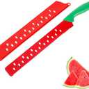 DECHOUS Watermelon Knife with Sleeve: Long Serrated Watermelon Knife for Melon Cutting - Kitchen Fruit Melon Cutter Slicer for Home Summer Party Fruit Serving (Red Green), Jasent Biosmart Wheat Oup With Spoon