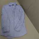 QBK Blue Long Sleeve Button Up Shirt,14-16yrs