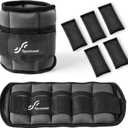 Sportneer Adjustable Ankle Weights Set - 1 Pair (2-10 lbs) Removable Sandbags for Women & Men, Comfortable Neoprene Leg Weights for Walking, Running, Pilates, Yoga, Home Workout & Physical Therapy