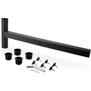 SPARKWHIZ Hitch Mount Umbrella Holder, 31" to 41" Length Adjustable, fits 1.5" to 2" Poles, with 2" Hitch Receivers, Perfect for Traveling, Tailgating