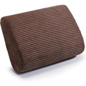Large Lumbar Cushion Lumbar Support Pillow, Ergonomic Lumbar Pillow with Machine Washable, Help Relieve Pain of Back, Lumbar, Tailbone and Sciatic Nerve Support. (Brown)