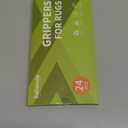 Rabenda 24 Pcs Grippers for Rugs, Non Slip Rug Pads for Hardwood Floors and Tiles, Reusable Rug Tape for Area Rugs, Dual Sided Adhesive Rug Pad Gripper Keep Corners Flat(Black)