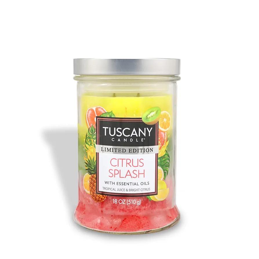 Tuscany Candle Citrus Splash: Tropical Scented Spring Candle, 18 oz