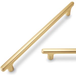 10 Pack 7-1/2 inch(192mm) Brushed Brass Kitchen Cabinet Handles Cabinet Pulls Gold Drawer Pulls Dresser Handles