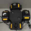 Moving Head DJ Lights 200W LED with 4 Rotating Head,16X10W RGBW 4-in-1 Multiple Effects Changing for Disco Parties Wedding Live Show KTV Club, Controlled by 19CH DMX-512/Sound Activated