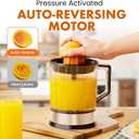 Elite Gourmet ETS740 BPA-Free Electric Citrus Juicer with 2 Cones, Compact, Large Volume, Pulp Control, Oranges, Lemons, Limes, Grapefruits with Easy Pour Spout, 1.2L, Black/Stainless Steel