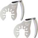 Multi Tool Cold Knife Blade,Windshield Knife Blades Car Windshield Removal Tool Bent Blade for Removing Caulk, Sealants and Auto Glass Glue Window Seal (2-Pack) (Py178)