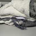 Westinghouse Wearable Heated Throw Blanket, Electric Heated Wrap Poncho Shawl with Pockets, 6 Heating Levels & 2 to 10 Hours Time Settings, 50 x 60 Inch, Light Grey