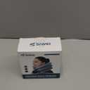 Cervical Neck Traction Device for Neck Pain Relief - Inflatable Neck Stretcher Traction Collar for Neck Decompression - Best Home Use Neck Brace Pump (Blue Plush)