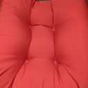 Indoor/Outdoor Chairpad with Ties, Patio Furniture Chair Cushions, Rocking Chair Cushions, Seat Cushions (Red, 19 * 19)